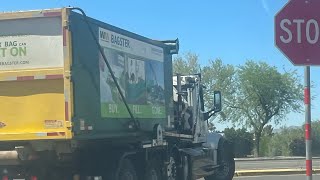 Waste management bagster truck in phoenix, AZ