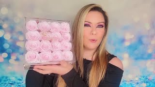 Review Rose Forever New York 💖 Passion Crystal Light Pink Preserved Roses