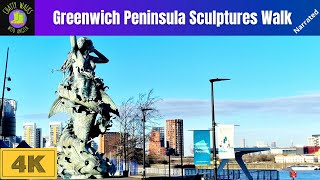 Walking Greenwich Peninsula, Olympian Way, The Tide sculpture trail, the 02 and Design District