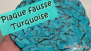 Tutoriel Fimo: Je teste la technique de la fausse pierre de Turquoise