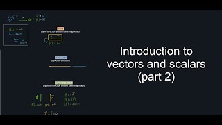 physics 101 - introduction to vectors and scalars (part 2) | فيزياء 101 المتجهات