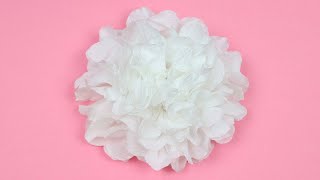 How to make tissue paper flowers | flowers craft