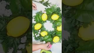 Easy Summer Lemon Wreath Dollar Tree DIY