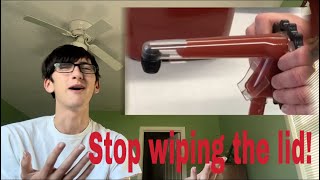 STOP WIPING THE LID! [YTP] We are squirting with PRECISION and ELEGANCE out here reaction