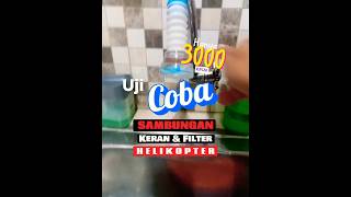 Uji Coba Sambungan Keran Cantik dan Ciamik Harga 3000an | Solusi Dapur Hemat #shorts #kitchen #fun