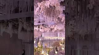 elegant wedding decor crystal hanging