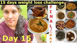 INTERMITTENT FASTING|| DAY 15||Final DAY||15 days weight lossChallenge||Telugu Vlogs from USA