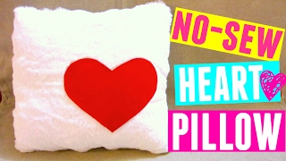 DIY No-sew Heart Pillow