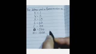 Letters used in Roman numbers are# Hindu Arabic system# Maths# Shorts