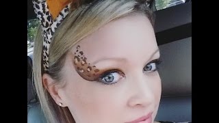 Cheetah Eye Design Face Painting Tutorial