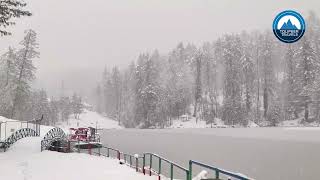 Banjosa lake live snowfall.