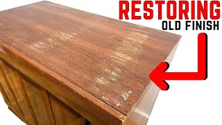 RESTORING the OLD FINISH on Furniture | NO Power Tools!