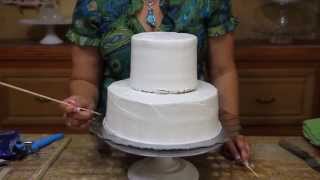 How To Make A Wedding Cake Base / Cake Decorating