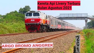 KERETA API LIVERY MERAH PUTIH BERGERAK CEPAT SEPESIAL BULAN AGUSTUS 2021 ARGO BROMO ANGGREK