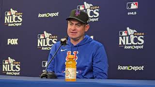 Declaraciones de Carlos Mendoza antes del Juego 3 de la NLCS