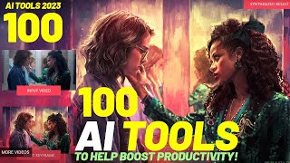 100 Artificial Intelligence TOOLS to HELP BOOST PRODUCTIVITY! | AI tools 2023 | Best AI Tools online