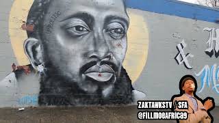 Visiting Nipsey Hussel Mural In Lexington + Working with ZAKTAWKSTV