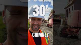 Check out this MASSIVE CHIMNEY Install (PART 1!!!) #shorts