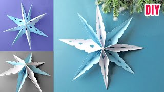 How to make Paper Snowflake | Christmas Snowflake ❄️ | Christmas Paper Crafts ☃️🎄🎅