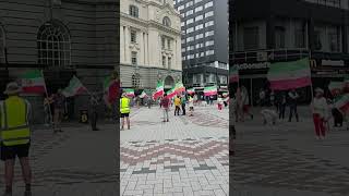 Flags in the Auckland city..