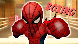 SPIDERMAN BOXING IN ROBLOX!! (Montage)