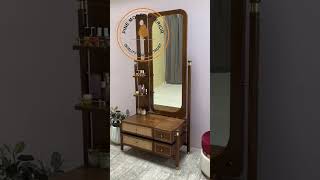 Long Mirror with Drawer By Pine Moble Interior