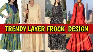 Stylish layer Frock Design| Three Tier Dresses Design/layered frock design @FASHIONWITHMEHNAZ