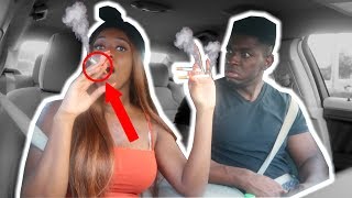 CAUGHT SMOKING CIGARETTES 🙈( PRANK ) ON BOYFRIEND!