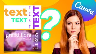 How to create Text Design in Canva | How work with text | Canva tutorial