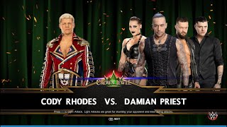 Cody Rhodes VS Damian Priest - Crown Jewel - WWE 2K23