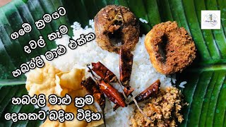 හබරලි මාළු ක්‍රම දෙකකට හදමු | Fried Habarali Fish | malu badala | fried fish recipe | malu badala