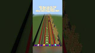 Mất Bao Lâu Có Thể Đi Hết 100 Block Bằng Cách Chạy Chậm Rãi? #minecraft #shorts #xuhuong