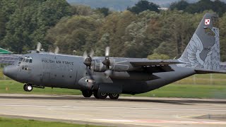 4Kᵁᴴᴰ CASA C-295M + Lockheed C-130E Hercules Landing @ NATO Days 2023