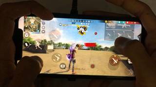 HEADSHOT Handcam Iphone 11 Free Fire max Gameplay⚙️Settings HUD+DPI+MACRO | 12 kill