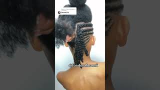 Flat Twist with Two Strand Twist | Natural Hair Updo #naturalhair #hairstyle #naturalhairstyles