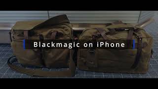 Filson 24 hours and 48 hours by Blackmagic iPhone App in the Haneda domestic airport