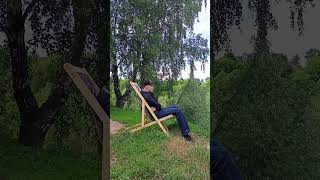 Шезлонг ручной работы | DYI Deck chair #Shorts