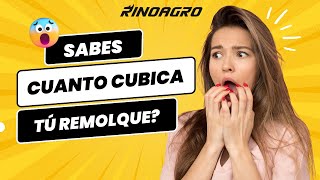 Sabes cuánto cúbica tú remolque? En Rinoagro te enseñamos todo lo que necesitas!! #rinoagro