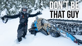 Don't be THAT guy - 10 common mountain rider mistakes