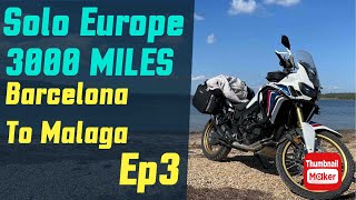 Solo Motorbike Adventure Barcelona to Marbella Ep3 Night ride