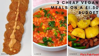 3 cheap vegan meals for under £1 .50