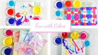 Activities with colors for kids🎨🎨| 5 colorful Holi craft activities for Preschool Kids 🎨