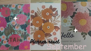 September Planner Reset // Classic Happy Planner