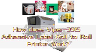 How does Viper-391S Adhensive Label Roll to Roll Printer Work?  to DIY or Customize your labels