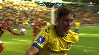 Brøndby IF - Lyngby BK 2/10-2022 / Oscar Schwartau scorer til 3-2