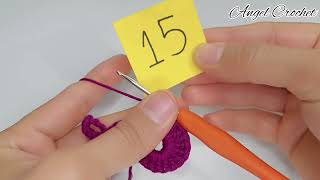 so easy and beautiful Crochet hair pin for girls 👧