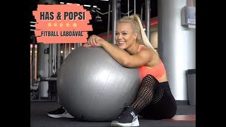 HAS és POPSI🍑Edzés fitball labdával