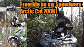 Backcountry Adventure on My Speedwerx Arctic Cat 700H1 | ATV Boondocking Bushwhacking Freeride!