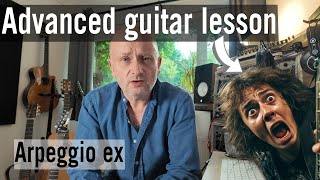 ARPEGGIO EXERCISE over jazz chords + ADVANCED GUITAR LESSON + Pro tips to LEARN everything FASTER!