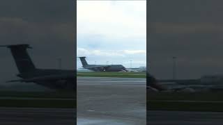 C-5 Super Galaxy soft landing #militaryaircraft #usairforce #shorts